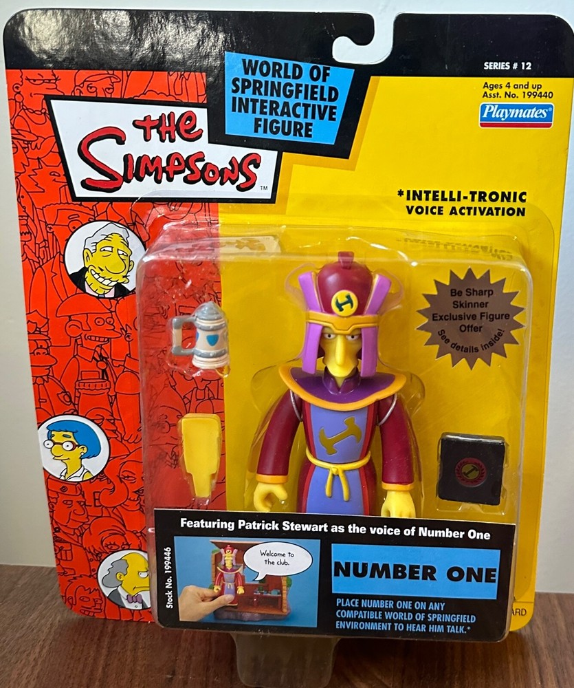 Playmates Toys The Simpsons Number One WOS Interactive Figure Series 12 New B2