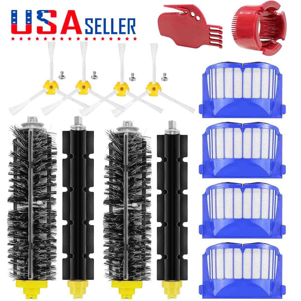 for iRobot Roomba 600 Series 675 655 671 Side Brush/Filters/Replenishment Kit