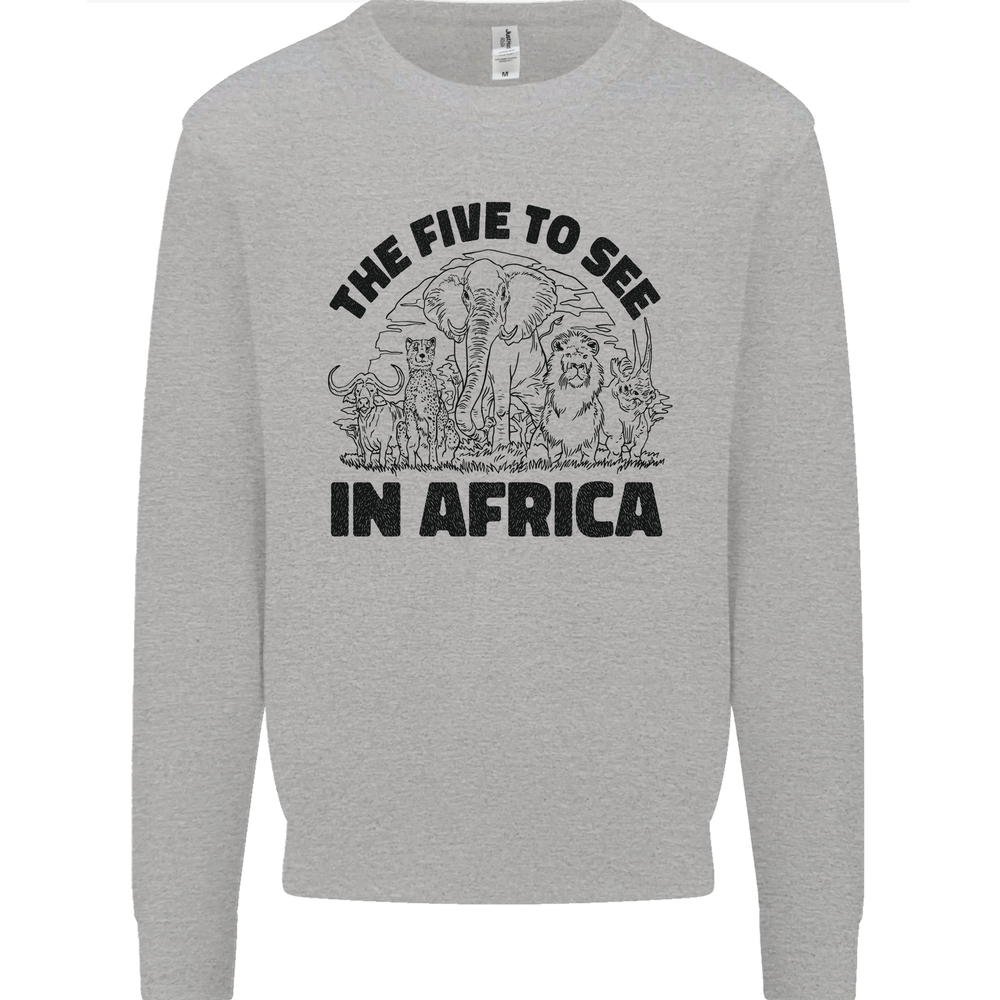 The Five Wild Animas to See in Africa Mens Sweatshirt Jumper