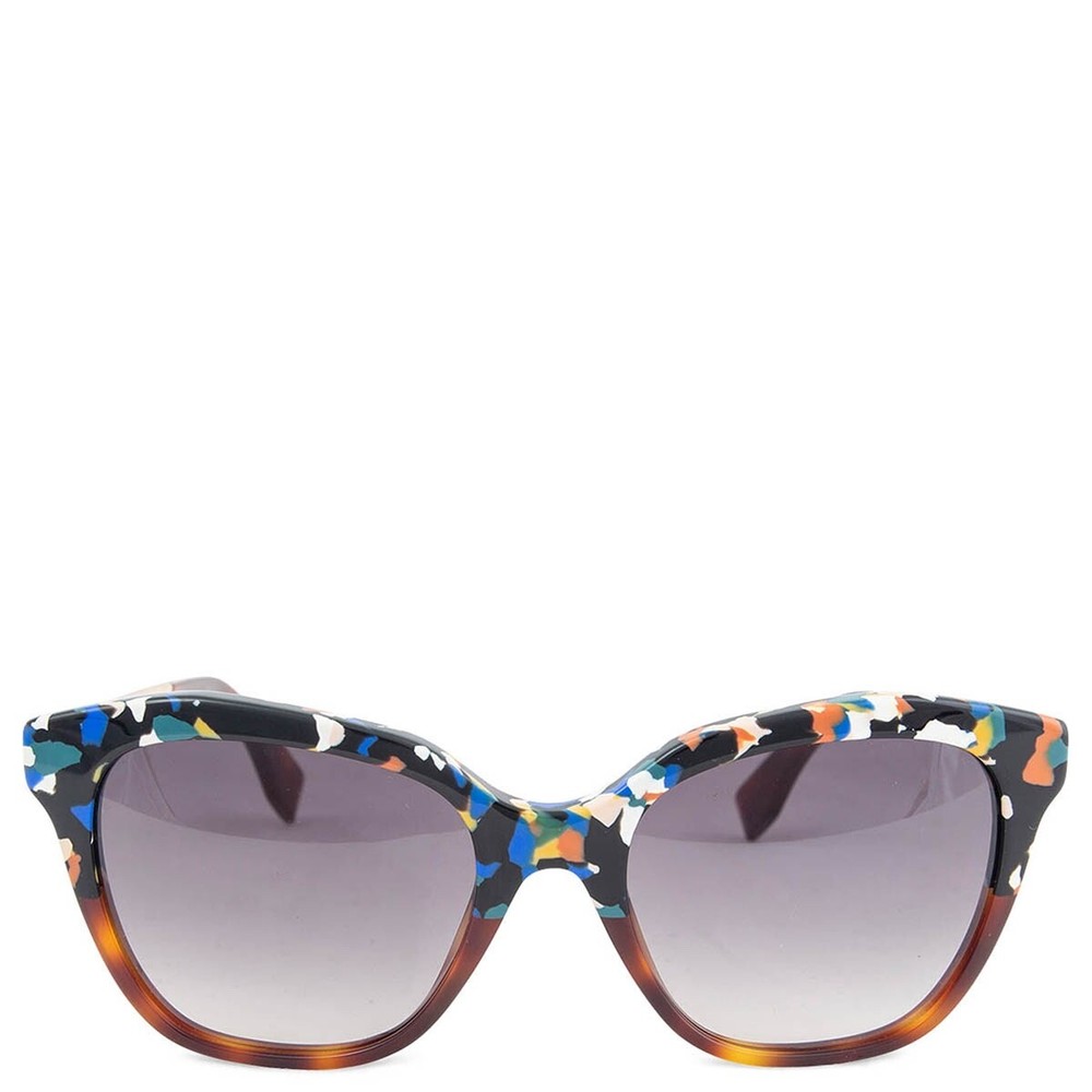 FENDI FF0089/S Terazzo Brown Tortoise Sunglasses Multi Auth