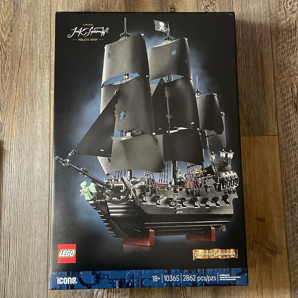 LEGO Jack Sparrow Pirate Ship – BUILD ONLY No Minifigures OPEN BOX Black Pearl