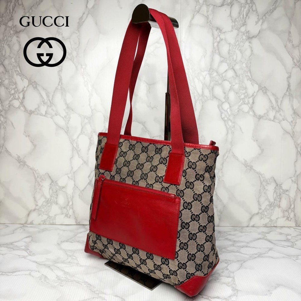Gucci GG Canvas Tote Shoulder Bag in Excellent Pre-Owned Condition