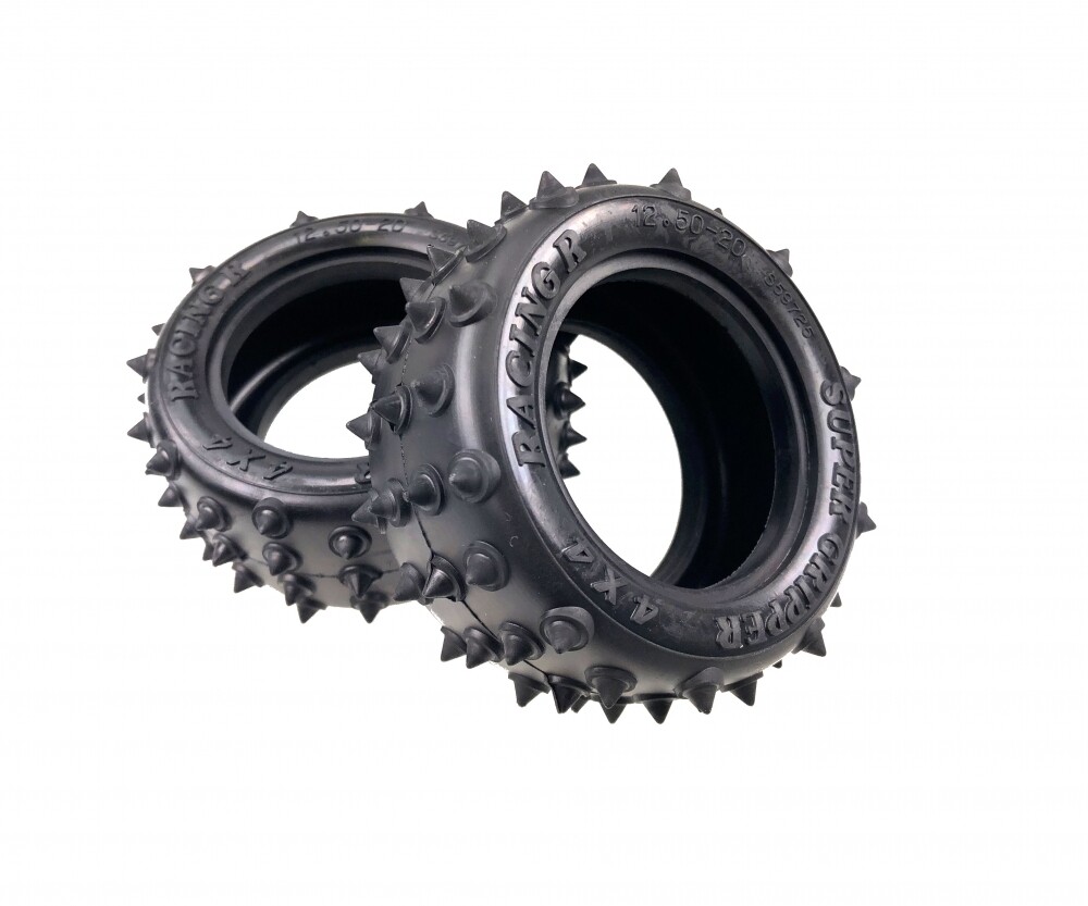 Tamiya 319804446 Pin-Spike Rear Tire 2-Pack 38mm VQS