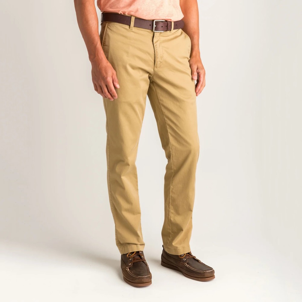 $98 DUCK HEAD Classic Fit Gold School Chino | Dark Khaki | 34 x 30