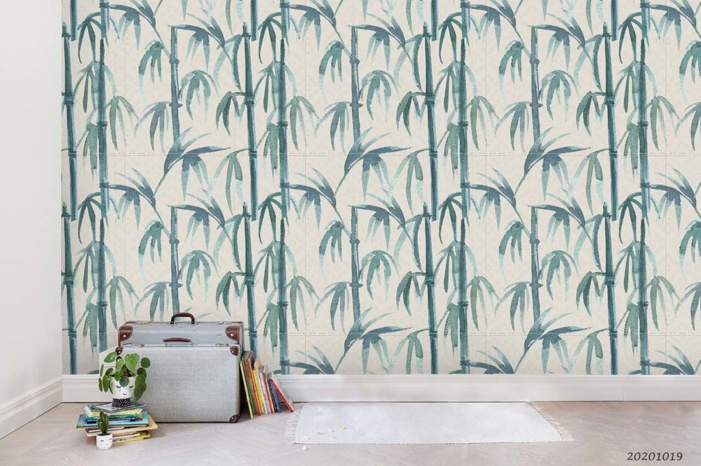 3D Bamboo Watercolor Pattern Wall Murals Wallpaper Murals Wall Sticker
