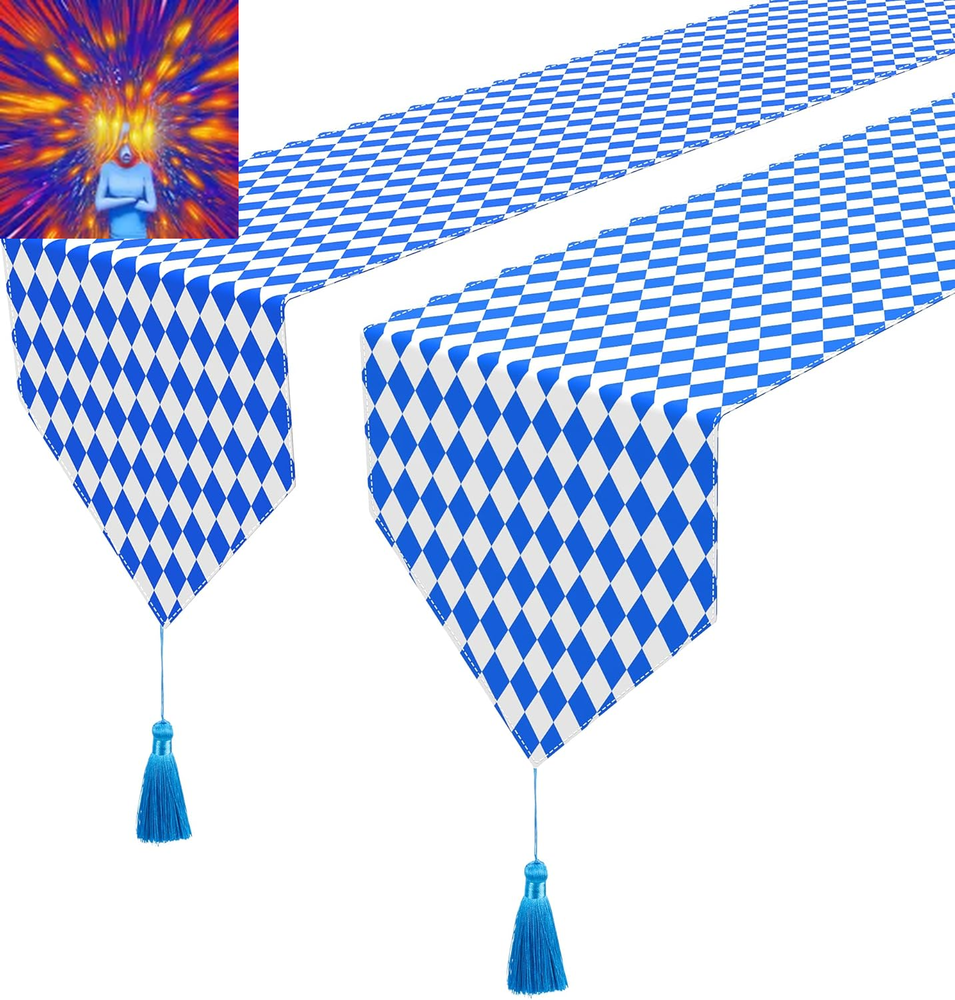 2 Pack Oktoberfest Table Runner -12 X71 Table Runner Oktoberfest Decorations wit