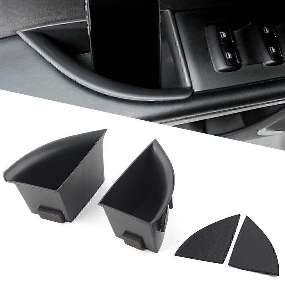 2x Car Front Door Handle Armrest Storage Box Tray Bin For MKX 2016-2018