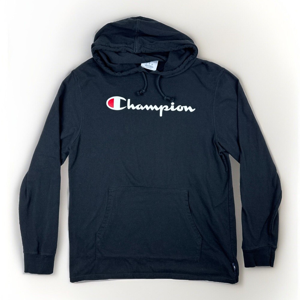 Champion Men's Lightweight Hoodie Stretch Pullover Logo Shirt Men's size Large