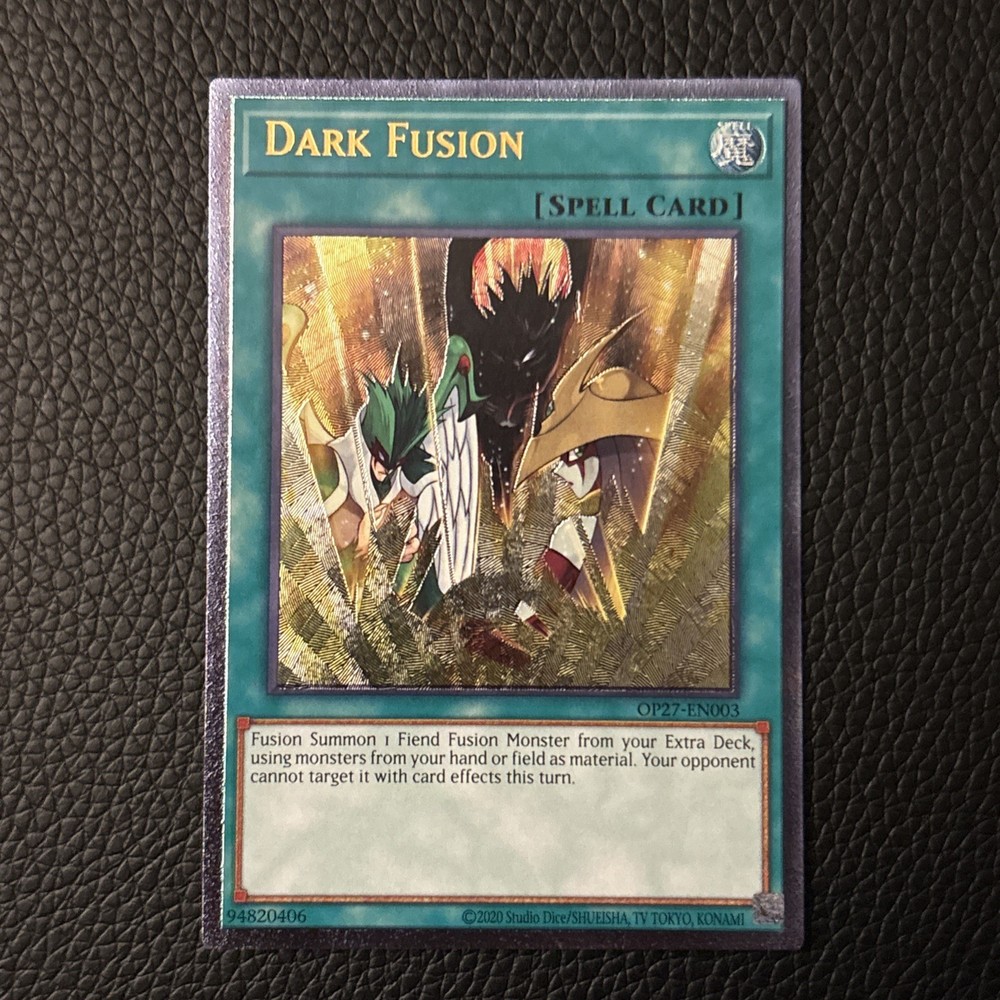 Evil Hero Dark Gaia Ultimate Rare OP27-EN003 Yugioh Trading Card