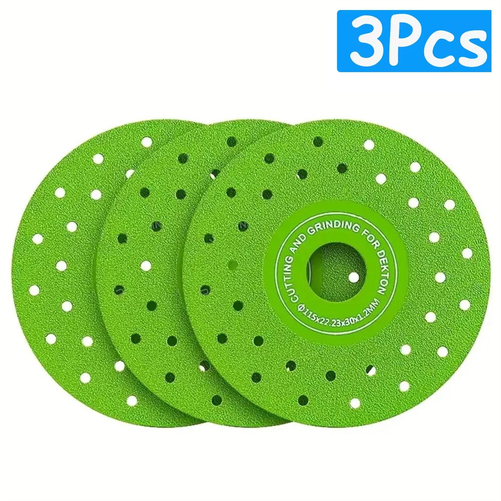 3PCS Rock Plate Flat Grinding Blade for Tile Chamfering Cutting Sanding