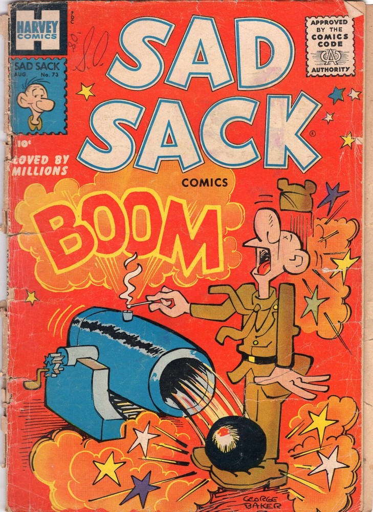 Sad Sack #73 Harvey Comics Silver Age Military Army