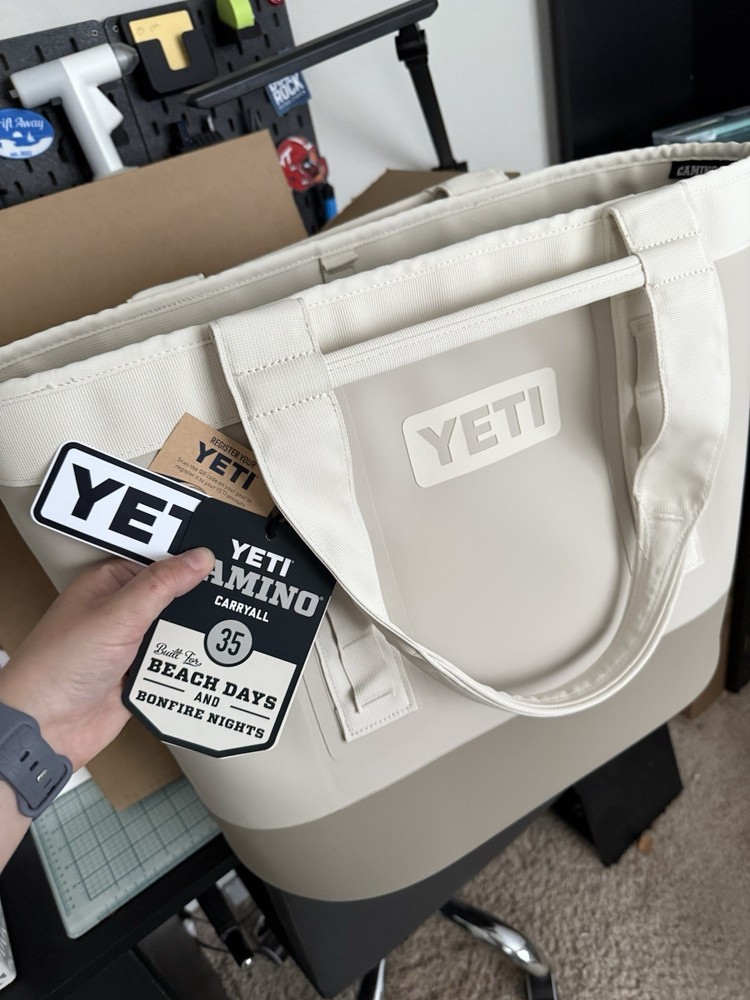 SEALED IN-HAND NWT YETI Camino 35 Cape Taupe Carryall SOLD OUT