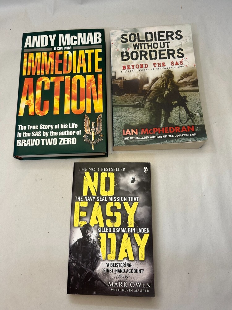 War History Bundle: 3 Paperback Books on Navy SEALs, SAS & Andy McNab