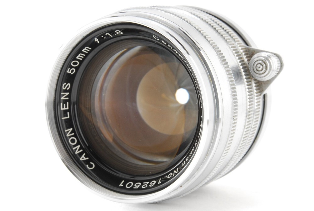 Near Mint Canon 50mm f/1.8 Silver LTM L39 Leica Screw Mount Lens From Japan