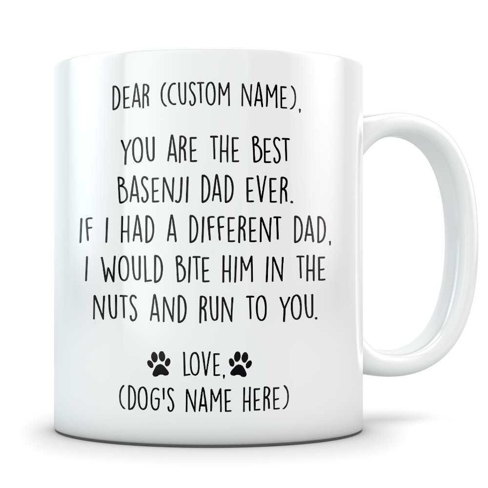 Basenji Gifts For Men Basenji Dad Basenji Gifts Basenji Mug Basenji Dad Mug