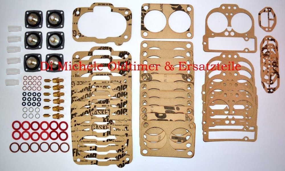 Weber 44 DCNF Carburetor Pro Kit for Lamborghini Countach Service B .0183 6-Piece Set