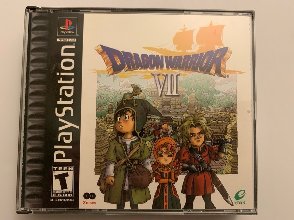 Dragon Warrior VII (PlayStation 1, 2001) CIB w/ Registration Card