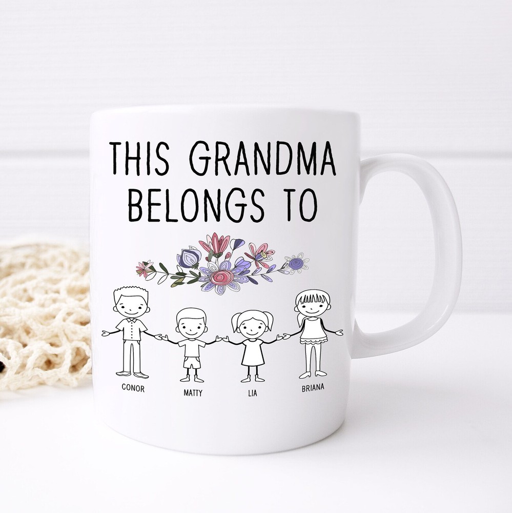 Personalized Grandma Mug Nanny Mug This Grandma Belongs To Custom Name Mug