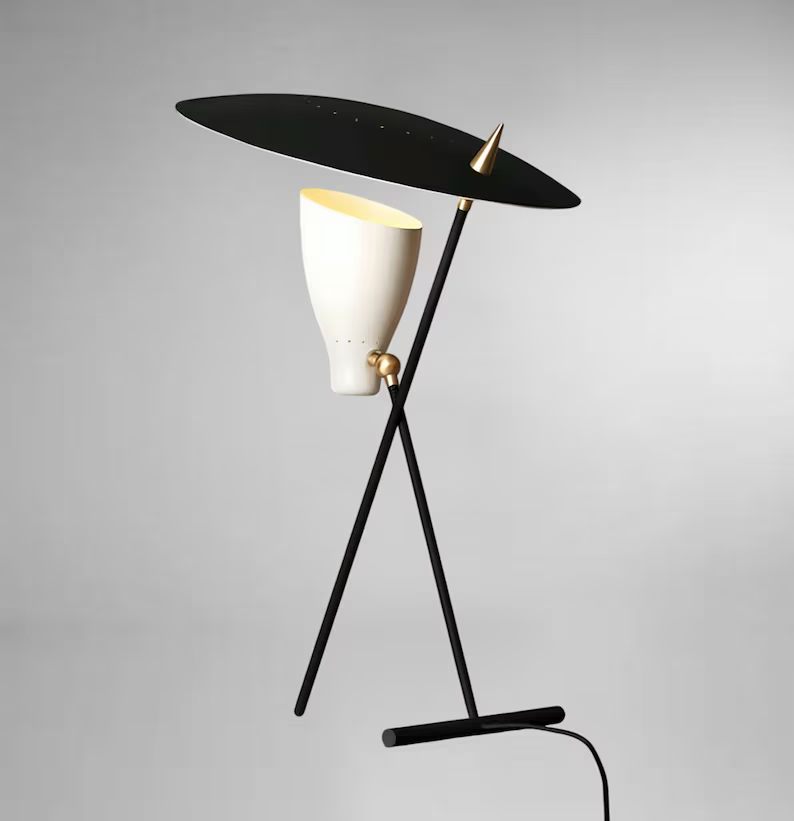 Stilnovo Style 1950s Modern Italian Mid Century Sputnik Study Desk Lamp