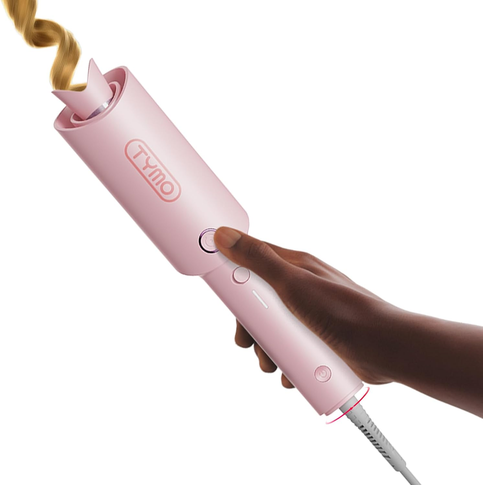 Automatic Rotating Curling Iron -  CURLPRO Beach Waves Curling Wand, Portable Ha