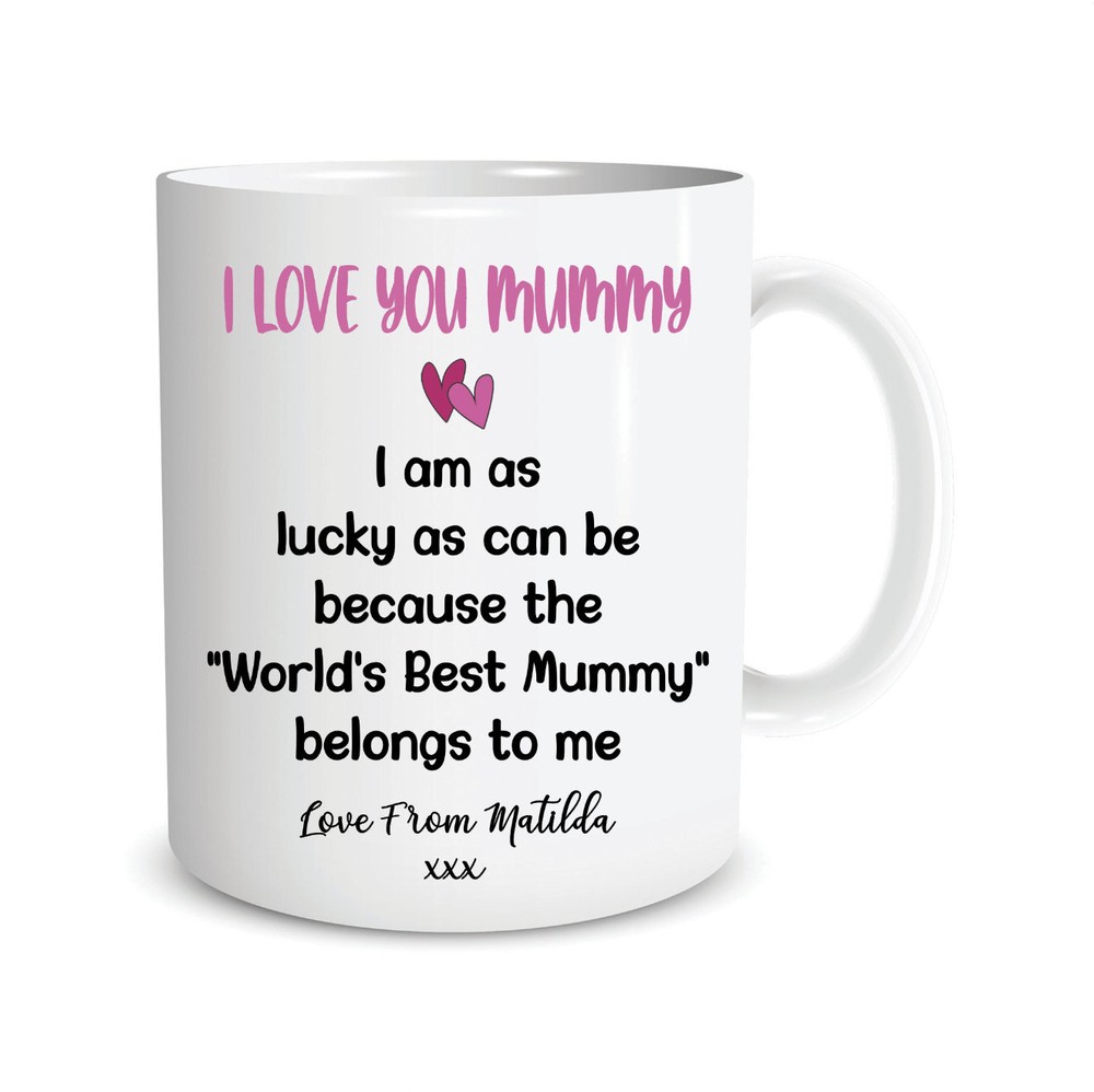 Mothers Day Gift Personalised Mug For Mum I Love You Mummy Custom Gifts Coffee