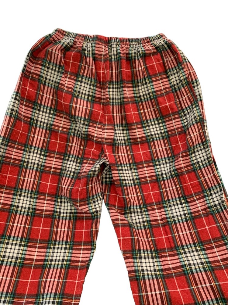 Cozee Corner Red Plaid Pajama / Lounge Pants Womens M Flannel Festive Holidays