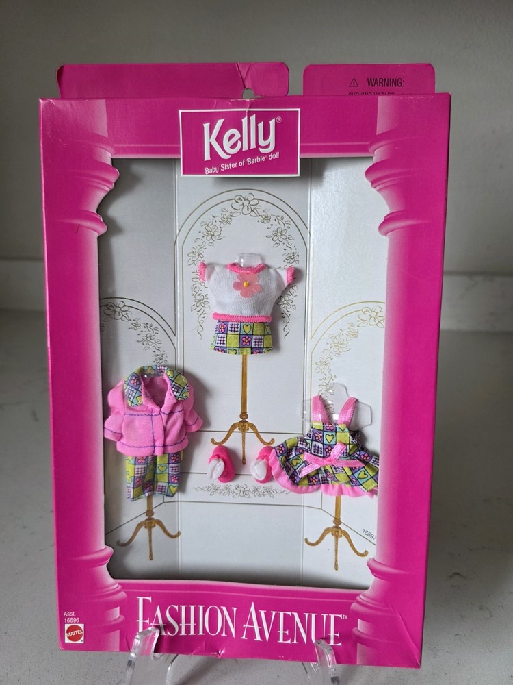 Vintage New In Box 1997 Fashion Avenue Kelly Baby Sister Barbie Clothes Mattel
