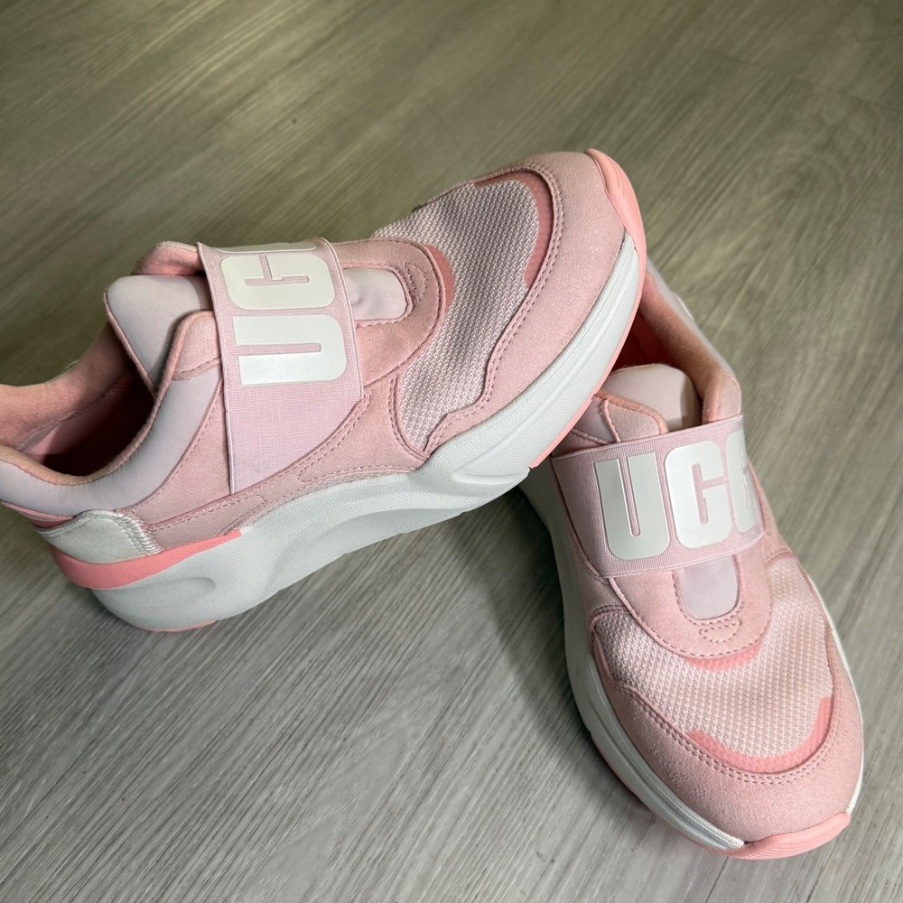 UGG LA Daze Pink White Logo Slip On Chunky Sneakers 1120734 Womens 6
