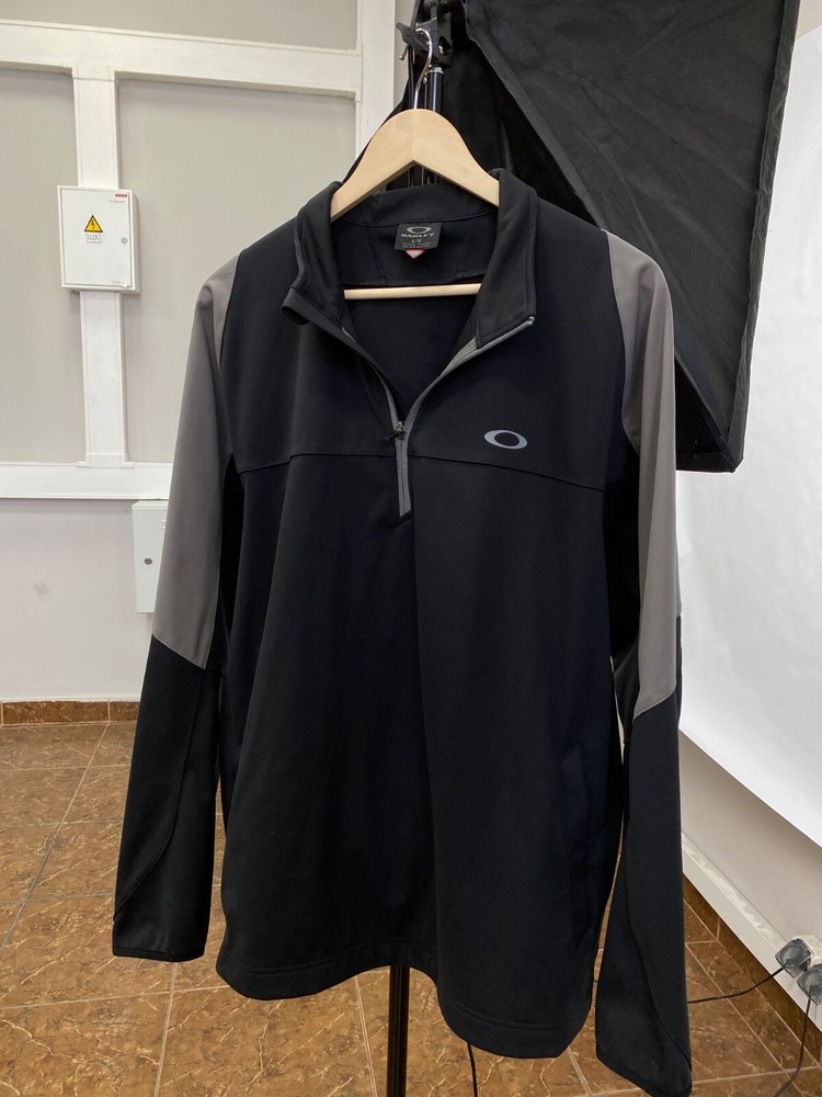 🇺🇸💀 Vintage Y2K Oakley Softshell Hoodie Rare Retro Hype size L color black