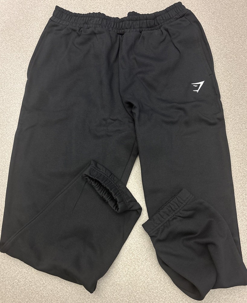 Gymshark Brushed Training Joggers Black X-Large Regular Fit NWT B7A4D