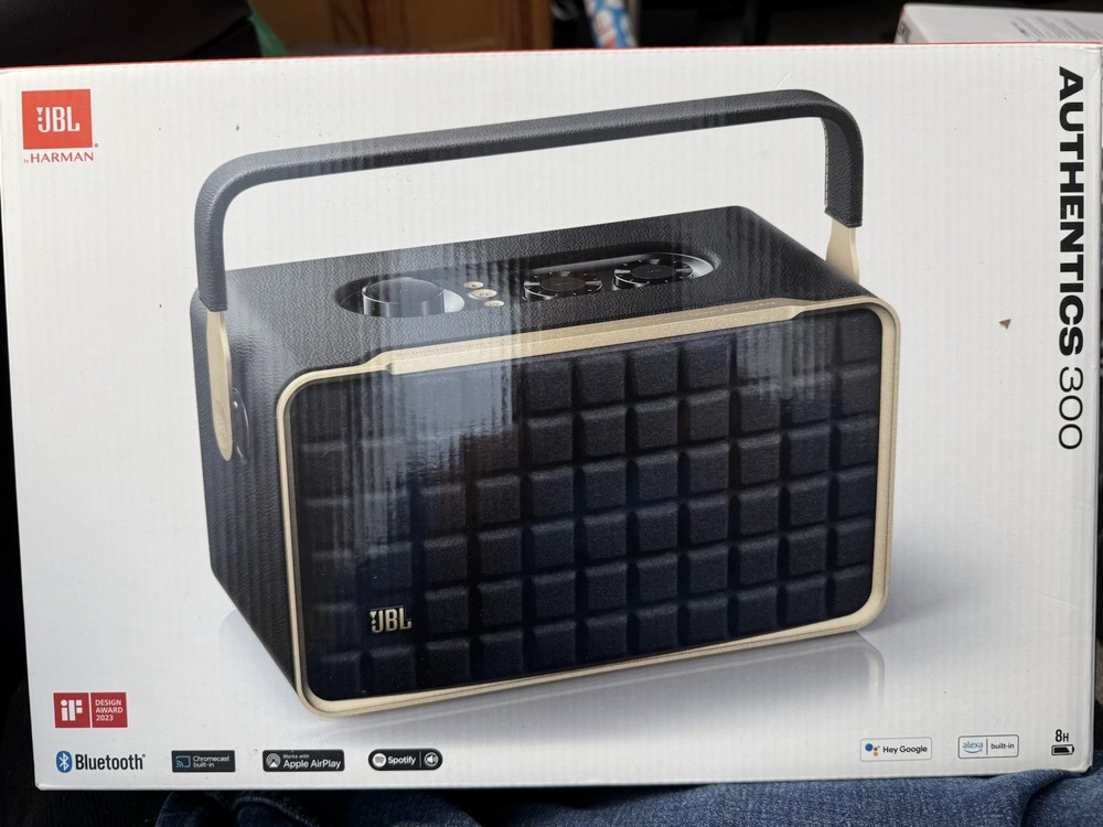 JBL Authentics 300 Bluetooth Home Speaker - Black - NEW - Factory Sealed