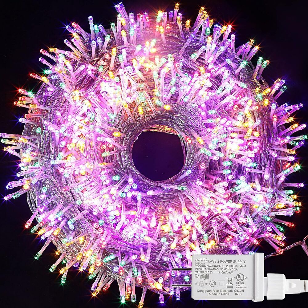 1000 LED Christmas Lights Outdoor, 327.1FT 8 Modes Plug-in Christmas Tree Lights