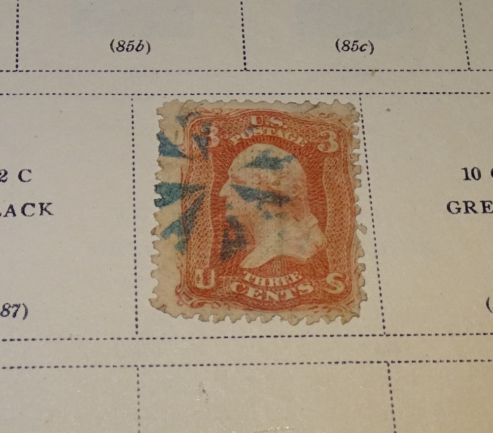 1946 Scott American Album for United States Stamps (with a few stamps)