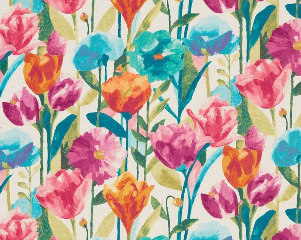 HARLEQUIN Verdaccio 3.1m Turquoise Lime Fuchsia Curtain Fabric