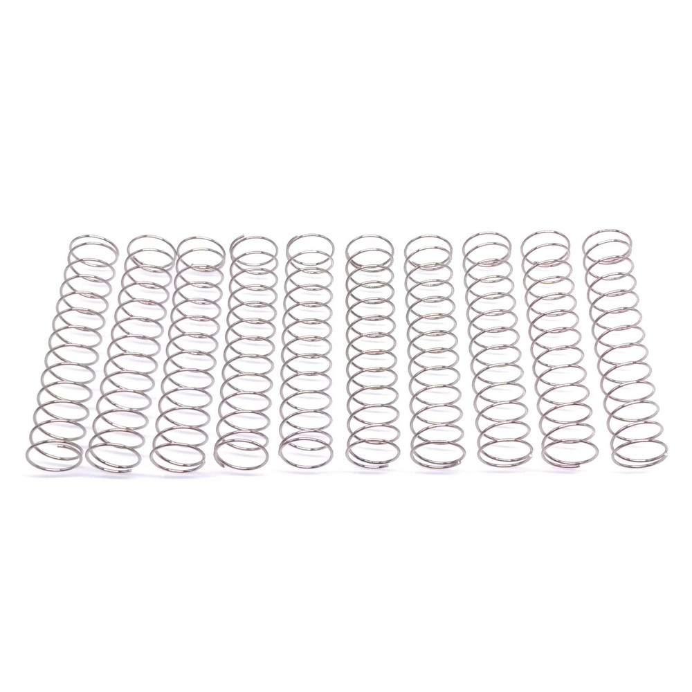10x 0.6mm Stainless Steel Compression Springs 12mm OD 50mm Length