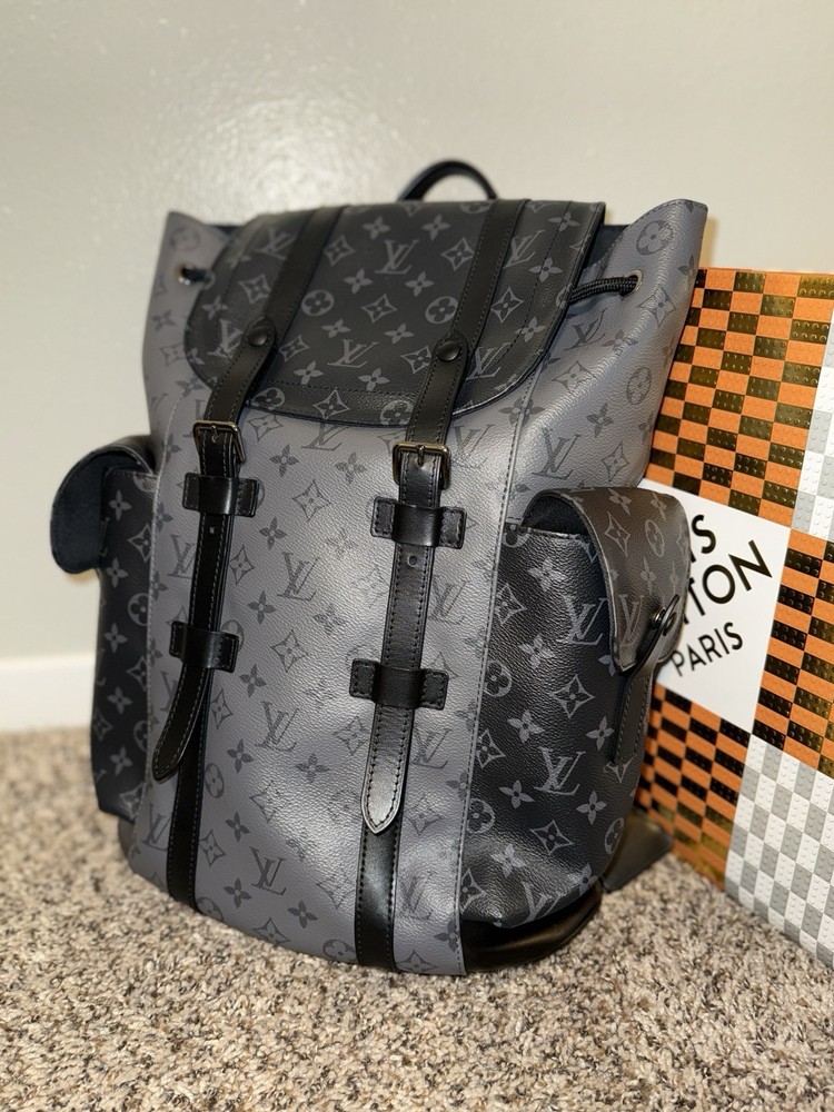 Louis Vuitton Christopher MM Monogram Eclipse Backpack M45419