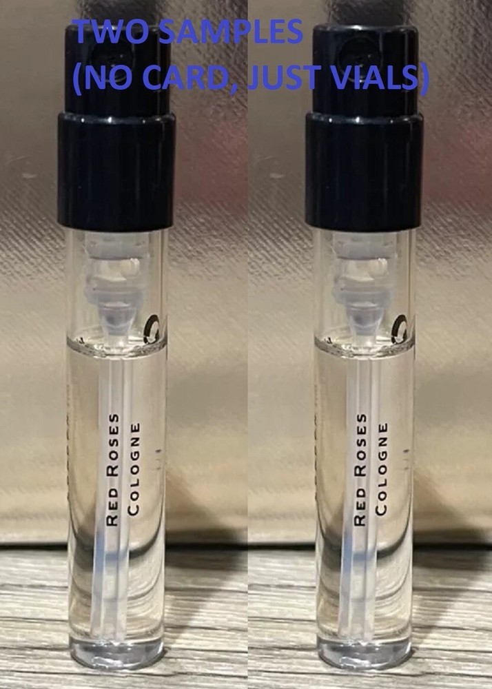 2X Jo Malone Red Roses Cologne Sample 1.5ml Spray Vial