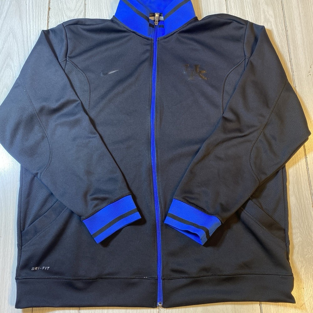 Nike Elite Jacket Men's XL UK University of KENTUCKY Dri-Fit Full Zip Black
