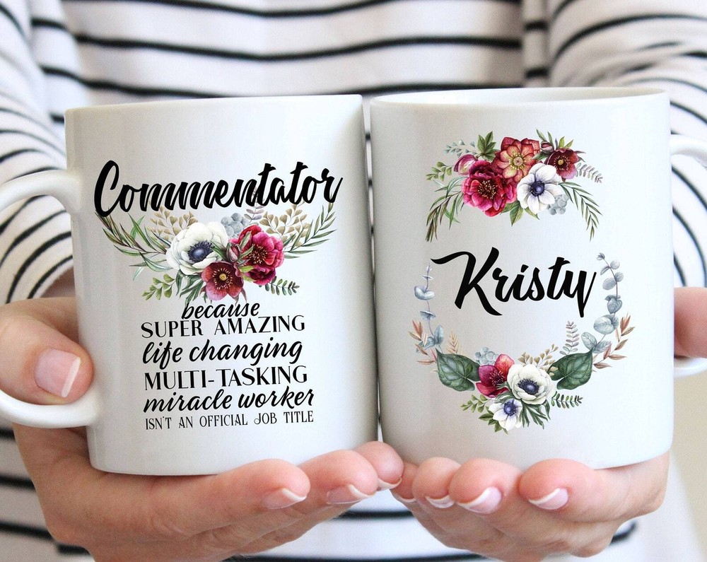 Personalized Commentator Gift For Women L Retirement Thank You Appreciation