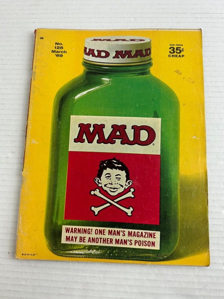 Mad Magazine No.125 March 1969 **Some Wear Due To Age**