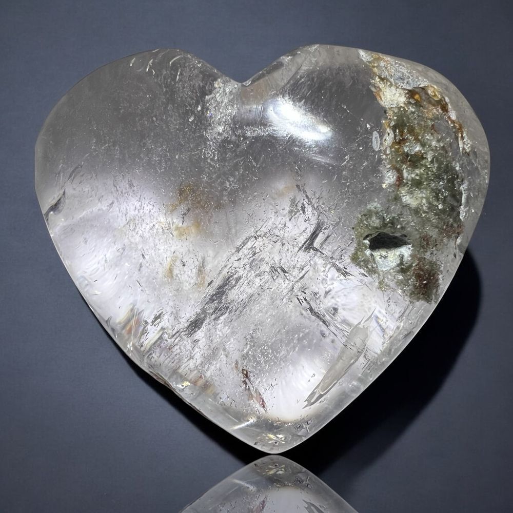 Garden Quartz Heart Carving (#2)