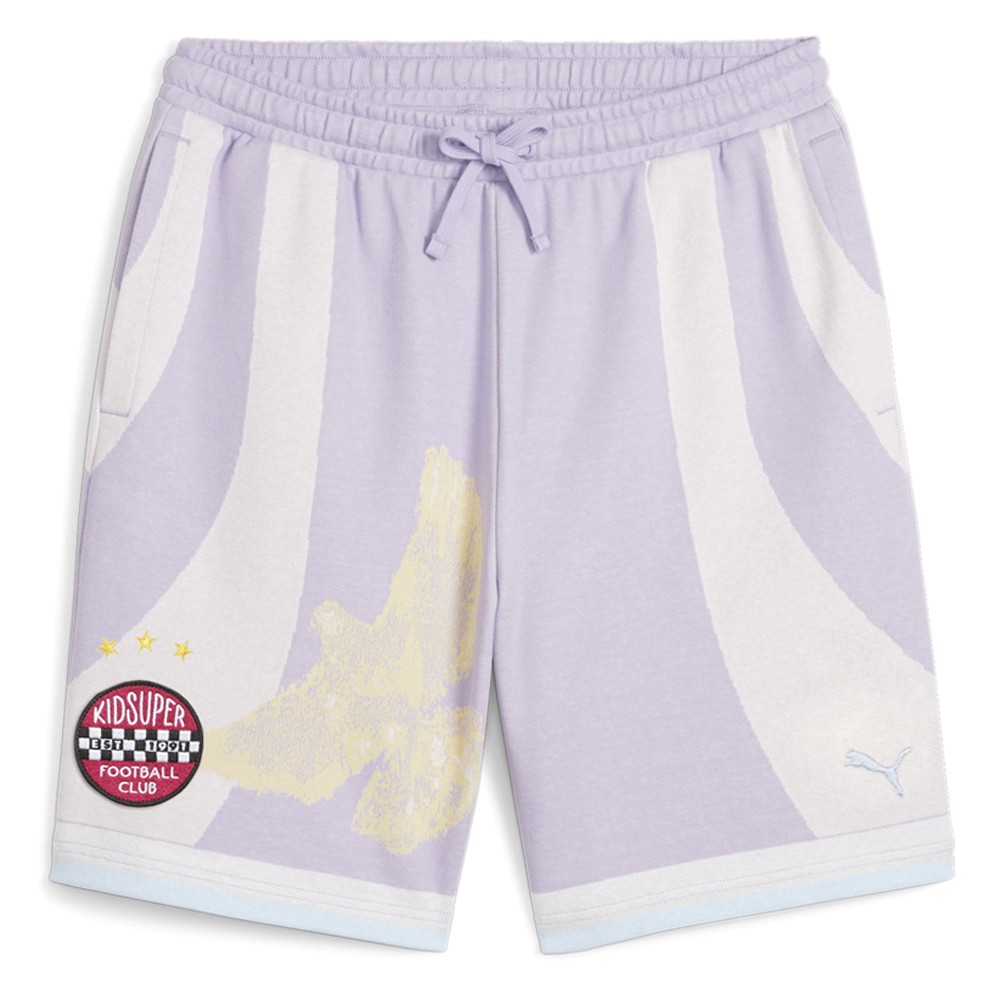 PUMA Kidsuper Drawstring Shorts Mens Purple Casual Athletic Bottoms 62565435