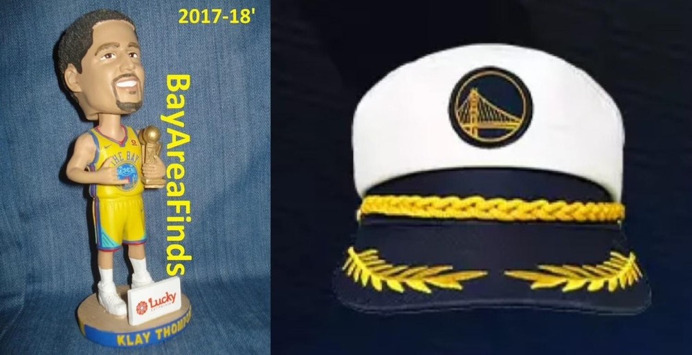 Golden State Warriors Klay Thompson Captain Hat Chinese Jersey Bobblehead SGA