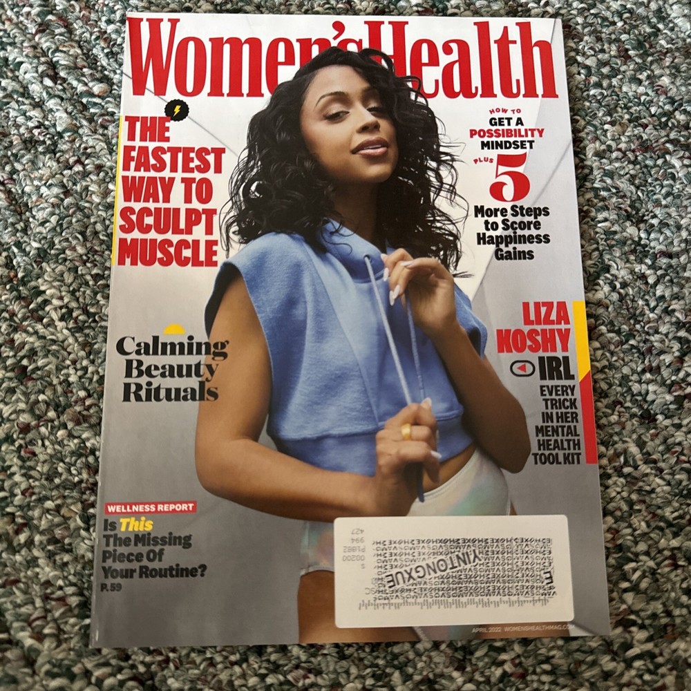 Womens Health Magazine April 2022 Liza Koshy Possibility Mindset Sculpt Muscle