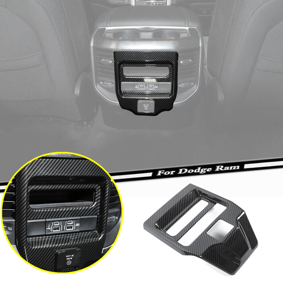 2019-2024 Dodge RAM 1500 Carbon Fiber Rear Vent Cover Trim