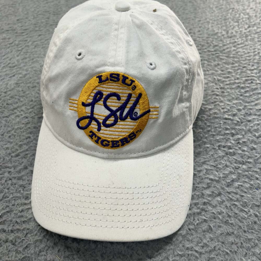 LSU Tigers Adjustable Strapback Cap with Circle Logo and Script