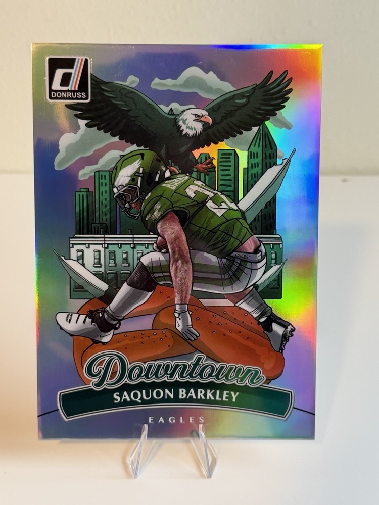 2025 Panini Donruss Saquon Barkley #7 Jumbo Downtown RB Eagles 🦅🏈🔥