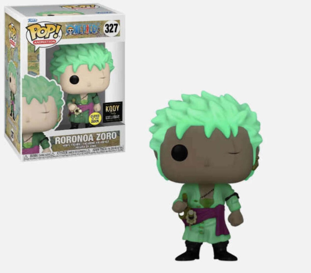 Funko POP One Piece Roronoa Zoro GiTD Kody Trading Exclusive 327