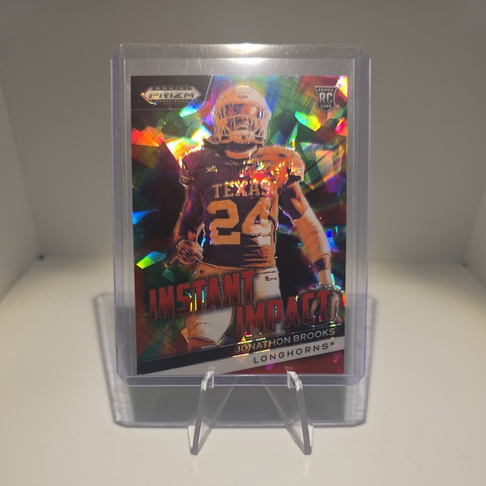2024 Panini Prizm Draft Picks Jonathan Brooks Instant Impact cracked ice