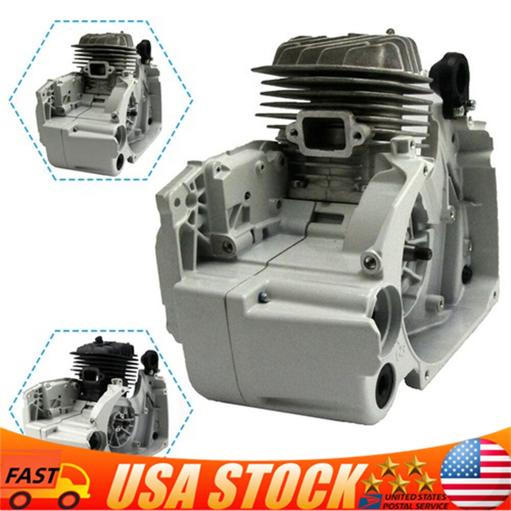 Fits 044 Ms440 Stihl Chainsaw Engine Motor Crankcase Cylinder Piston Crankshaft